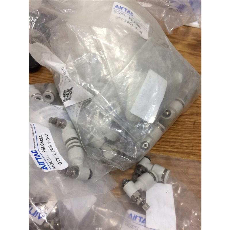 亚德客节流阀 PSL6M5A,全新原装正品亚德客调速阀,实物