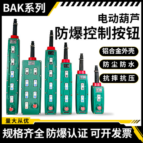 防爆电动吊车控制手柄按钮开关BAK21/31/41/51/71起重机行车防爆