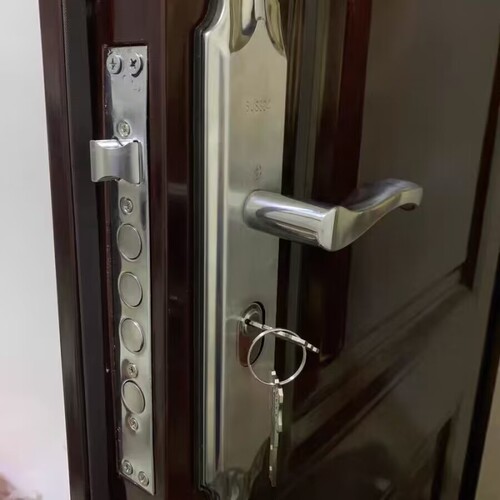 防盗门门锁家用通用型木门大门门把手锁具套装入户门锁房门锁整套