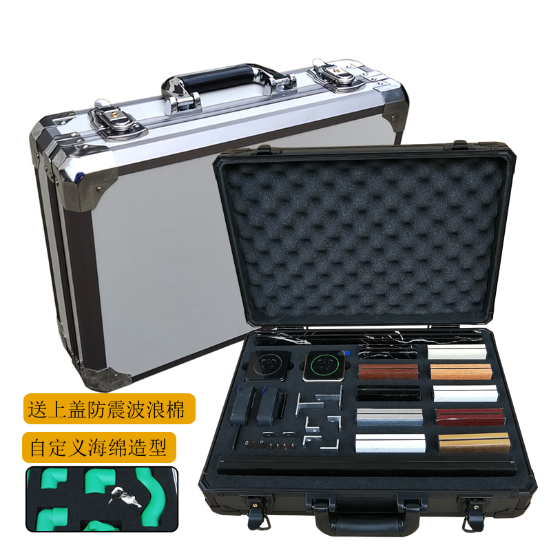 定做铝合金门窗样角箱子手提式工具箱透明仪器展示箱拉杆铝箱订制