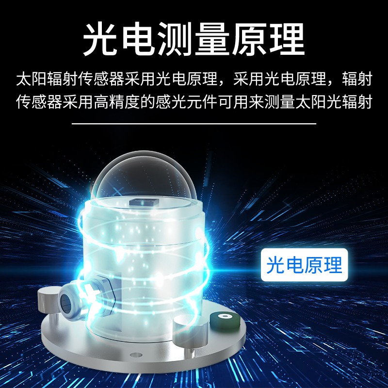 太阳总辐射传感器户外气象农业光照强度检测日照变送器光照照度仪