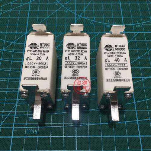NT00C正浩正熔方管刀型 NH00C RT20 RT16-00C 500V 32A~160A熔断