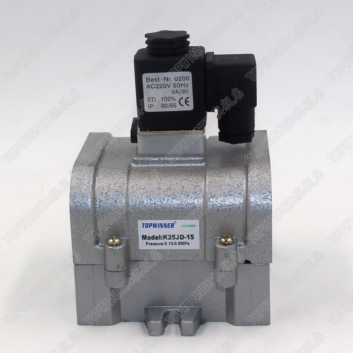 Top老阀二位五通停止阀 换向阀K25JD-6 8 10 15 20 25 阔型电磁阀