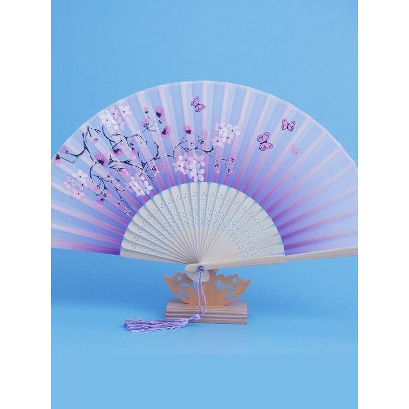 古风扇子折扇女霸气双面汉服配饰手持舞蹈易开合戏曲书生配旗袍