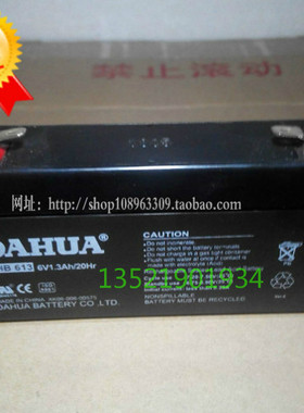 3-FM-1.3电池DAHUA 大华蓄电池 DHB613 6V1.3Ah 打卡机电池