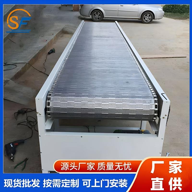 隧道炉链板输送机高温烤漆炉钢丝网烘干线印刷产品丝印烘干机