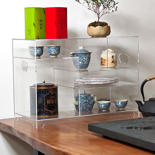 亚克力透明e博古架桌面茶具茶壶收纳架紫砂壶主人杯展示架置物架