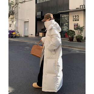 白鹅绒超长款羽绒服女冬季2024新款长过膝到脚踝极寒高端加厚外套