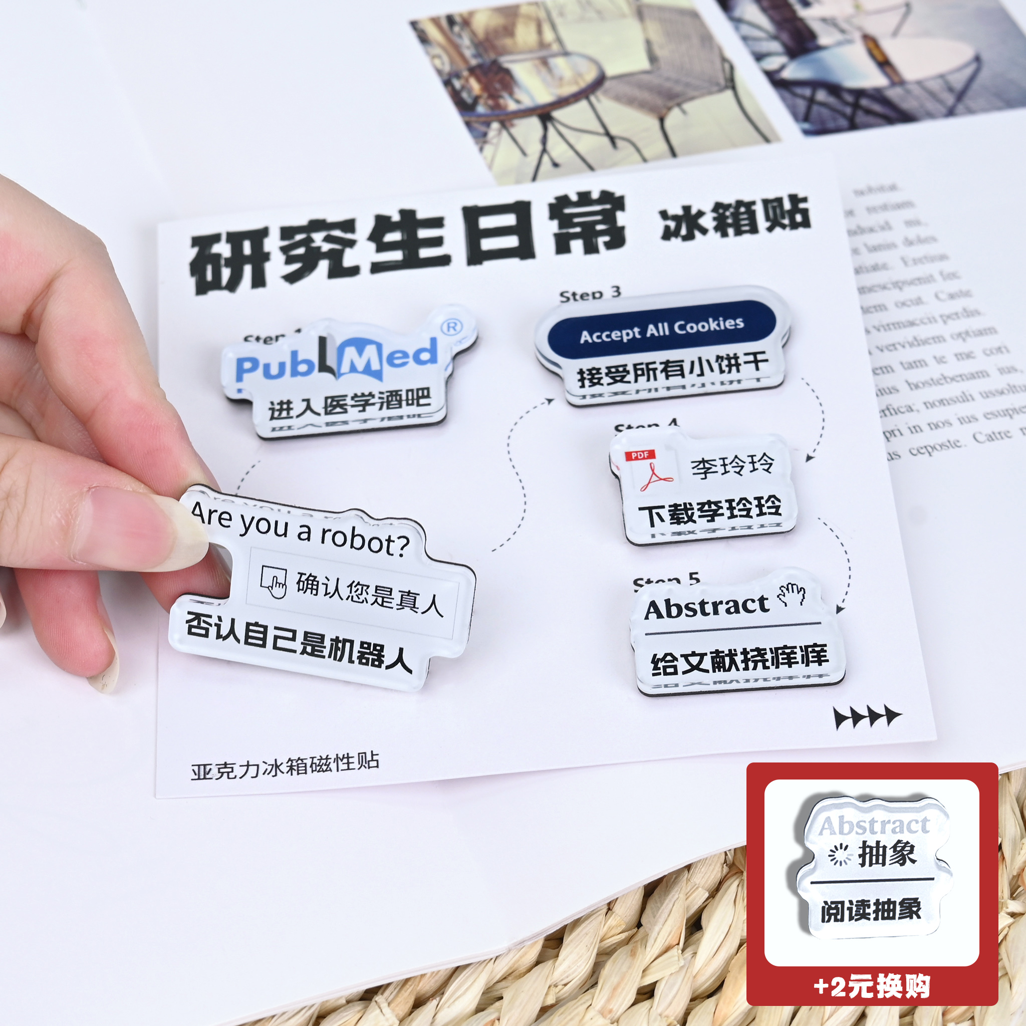 【科研周边】六步曲冰箱贴