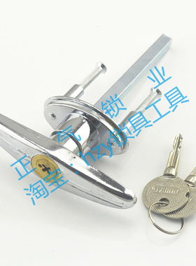 SJ070车库门锁 配件 翻版车库卷帘门手动锁把手锁锁芯 应急锁