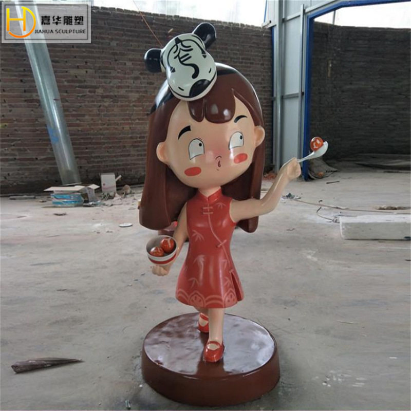 大型玻璃钢雕塑制作厂家园林景观小品卡通人物动物公仔吉祥物摆件