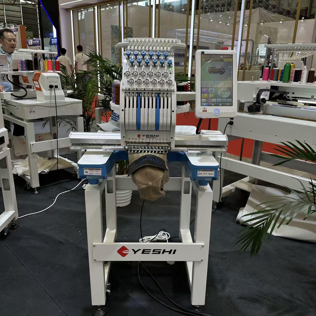 叶氏2025款单头new家用绣花机12针家用工业电脑绣花机