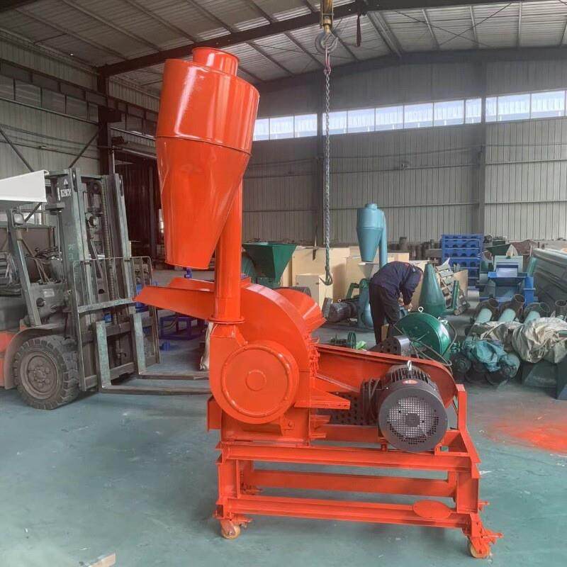 锤片式饲料粉碎机 双口杂草秸秆玉米芯粉碎机 甘蔗渣树枝细粉机