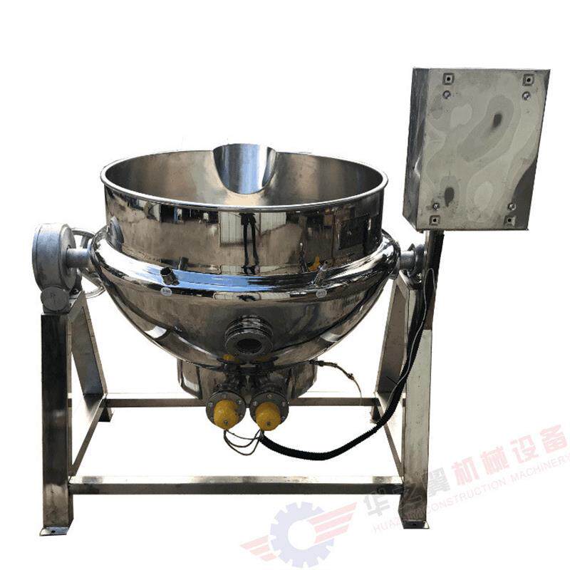 郑州秋梨膏熬制锅夹层锅豆瓣酱大型煮锅 刮壁搅拌可倾斜自动炒锅