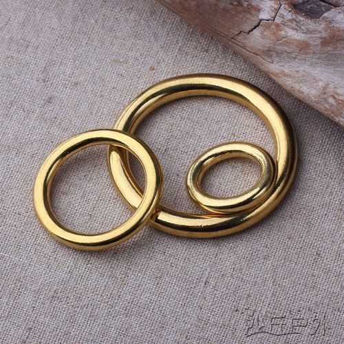 黄铜圈 光圈无缝圆圈 连接扣连接圈 挂扣圈 箱包配件扣 沙丘户外