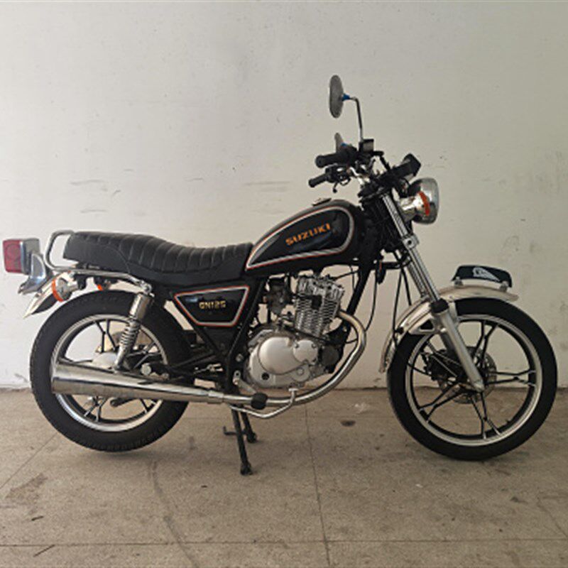 GN125摩托车复古座垫 日式毛毛虫款坐垫 复古改装哈雷款座包鞍座 - 实物图