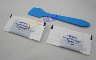 mini 白色 小包散热膏 配刮刀一把 2小袋硅脂 导热膏