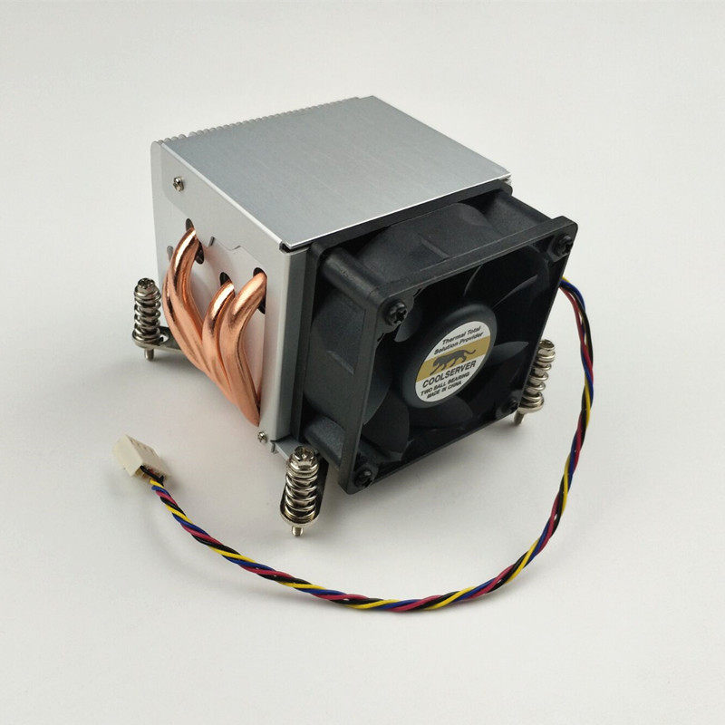 2U i5 i7至强1150 1155 1366 2011cpu散热器4热管金 钱豹cpu风扇