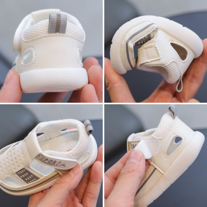 夏季男宝宝凉鞋学步鞋o软底女一岁半婴儿鞋子小童透气防滑6一12月
