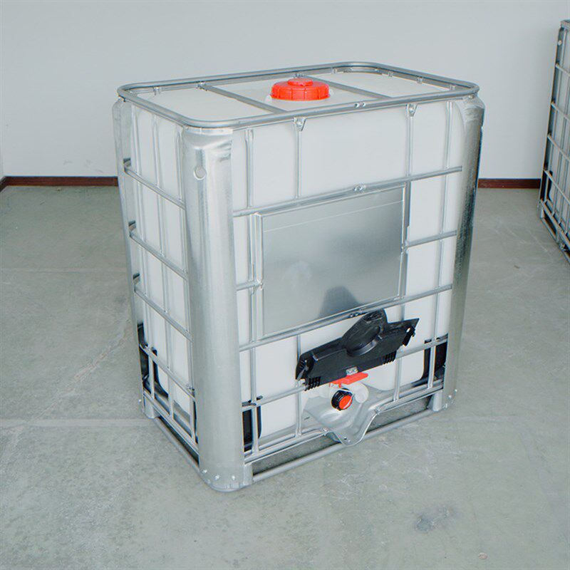 吊装吨桶500L/升塑料化工w集装桶周转方桶可行吊加固柴油塑料吨桶