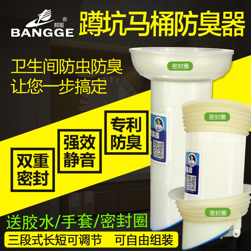 马桶坐便止逆阀止回阀蹲坑防臭器化妆室防反水厕所除臭器防反味