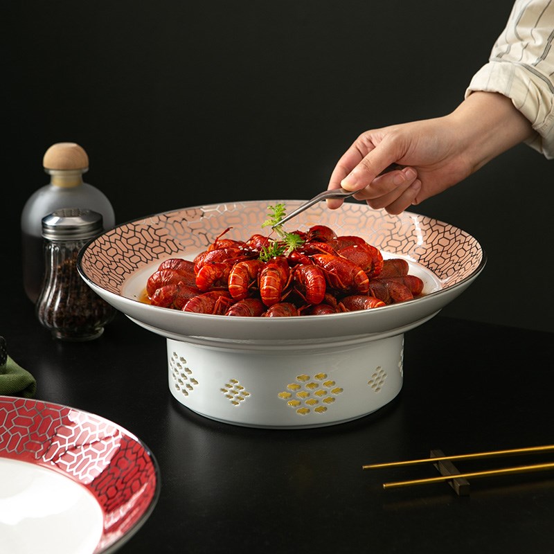 夏日炎炎《卡奇明炉盘》陶瓷餐具酒店餐厅加热炉干Y锅盘子商用