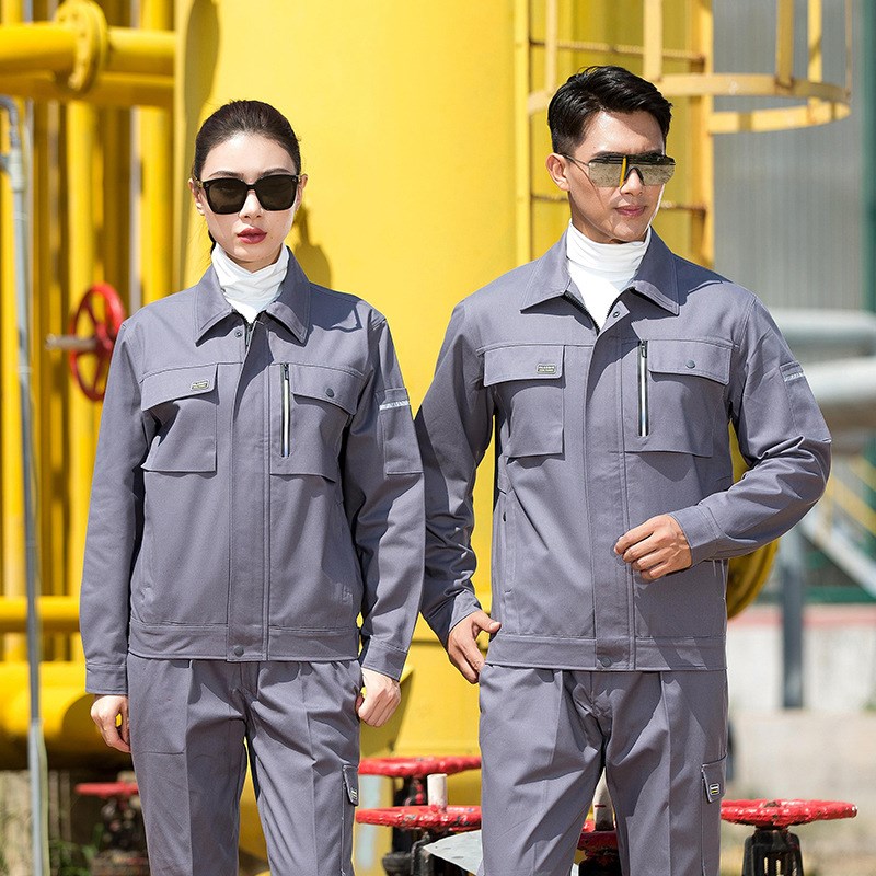 炫彩拉链春秋工装长o袖工作服套装劳保工装厂服工作服工地工作服