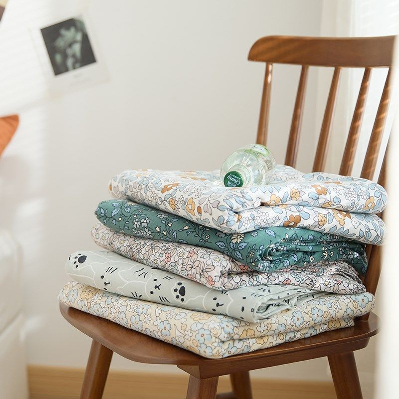 A类全棉被套单品 田园碎花清新纯棉裸睡天竺棉被罩拉链单件