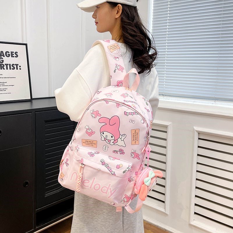 库洛米女童书包2024高颜值儿童背包女孩外出旅游轻便小学生双肩包
