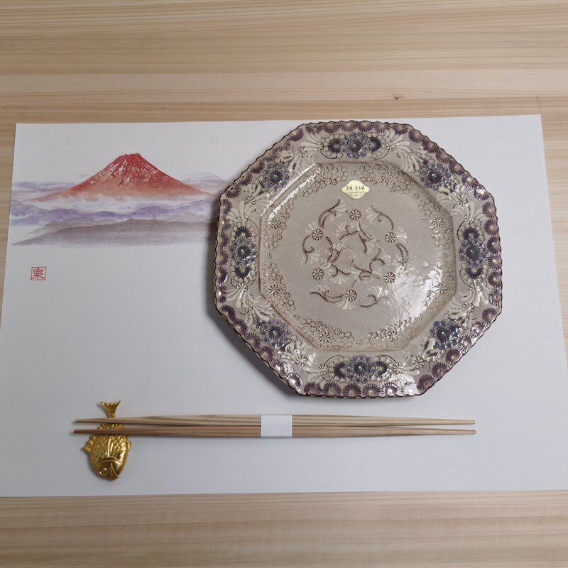 现货日式餐垫纸 圆形长方形餐纸和G风餐垫会席怀石料理桌面垫纸