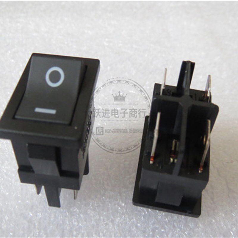 进口日本富士通FUJISOKU SL10K船型开关4脚2档翘板摇臂电源开关6A