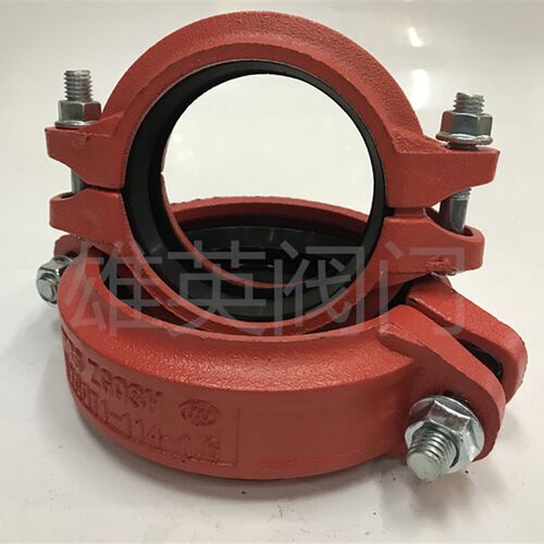 消防工程抱箍刚性球墨铸铁水管沟槽卡箍柔性钢卡73 108 133 159