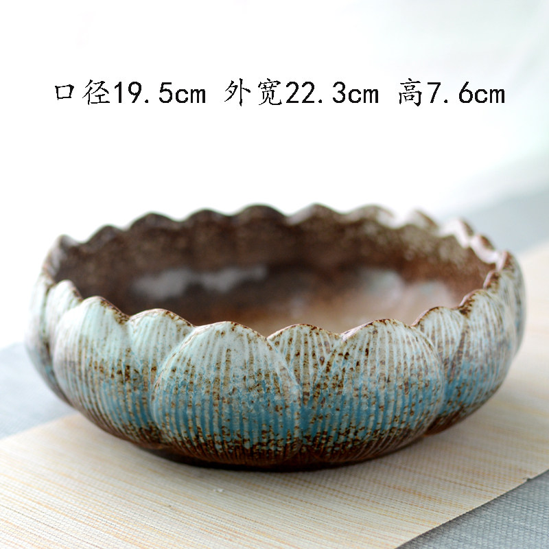 多肉花盆大口径特价清仓包邮特大号家用如意佛莲莲花花盆大号拼盆