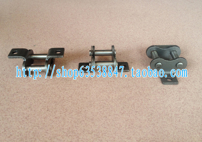 工业双边带耳链条 4分链扣 08B短节距精密滚子链 4分双边弯板链扣