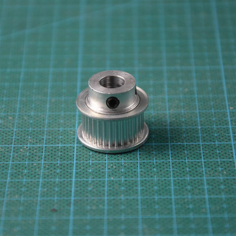 2GT-32齿金属铝质同步轮32齿5/6.35/8内孔可选齿宽10mm同步皮带轮