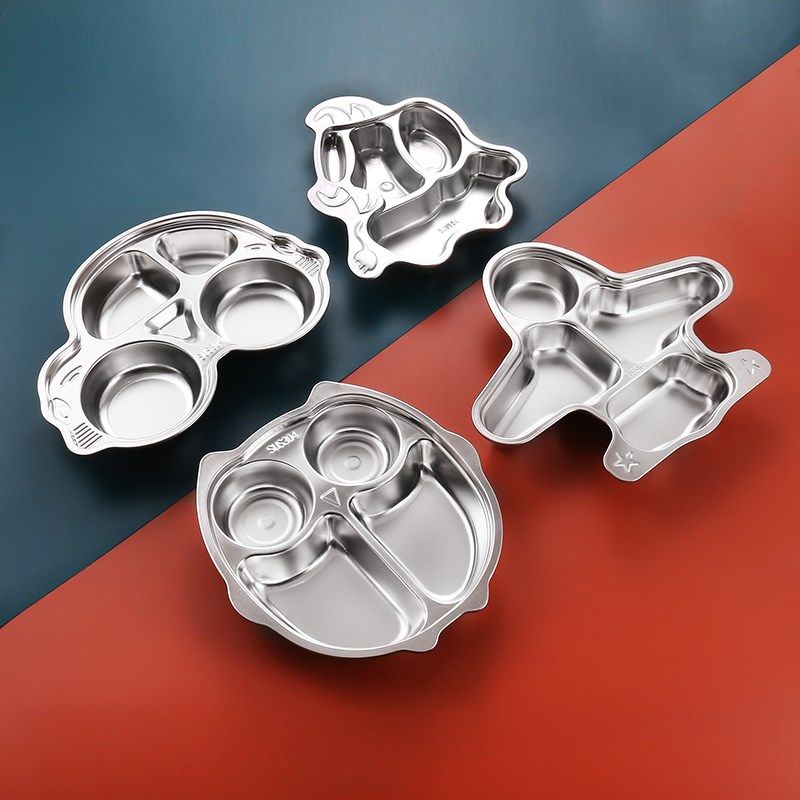 304不锈钢创意餐盘幼儿园托管宝宝卡通分格吃饭盘分餐盘子打餐盒,床上用品,蚊帐,淘宝优惠券,粉丝福利购,淘宝优惠卷