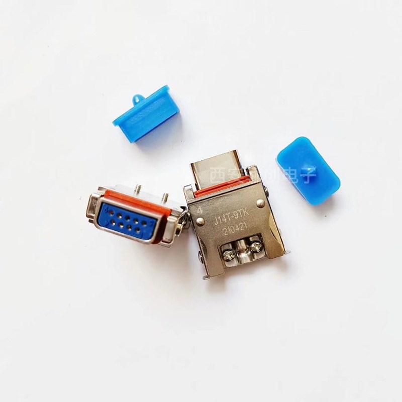 J14T-9TK J14T-9ZJB 矩形连接器9芯插头插座接插件焊杯式头孔座针
