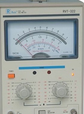 Rek美瑞克 RVT322 双频道交流毫伏表频率10~1MHz 300UV-100V