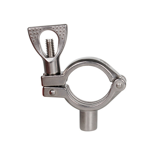 304不锈钢卡扣管支架管夹卡箍圆柱精铸固定抱箍钢管抱夹紧固管卡