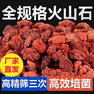 火山石底砂装饰沙天然鱼缸造景石头火山岩颗粒滤材铺底专用水草泥