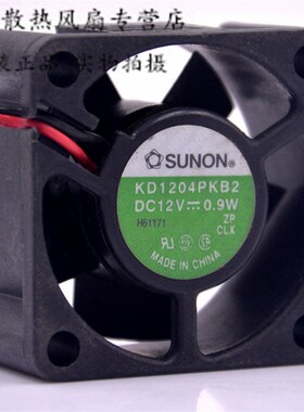 SUNON 建准 4020 12V KD1204PKB2 0.9W 交换机散热设备静音风扇