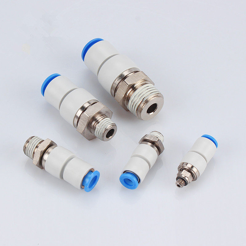 SMC型气动直通高速旋转气管接头KSH04 06 08 10 12-M5 01 02 03