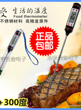 TP101食品食物笔式 针式温度计探针式电子数显液体烧烤油温计包邮