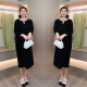 设计感连衣裙中长款 孕妇春夏季 修身 时尚 显瘦纯色宽松潮妈 2023新款