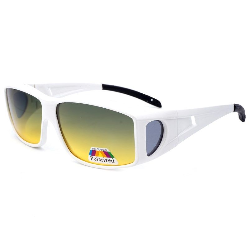 新款日夜两用双色镜片套镜近视专用偏光太阳眼镜司机清男女墨镜