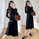 针织连衣裙宽松显瘦怀孕裙子春季 孕妇装 简约长袖 时尚 孕妇裙春 春装