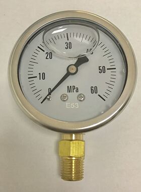 耐震压力表 Jxn-6168 0-60mpa  背后外壳直径61mm 前面直径68mm