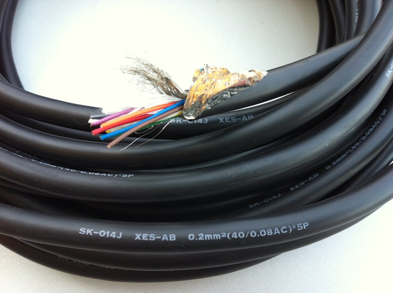 进口8芯10芯15芯20芯信号线电缆线 0.2平方