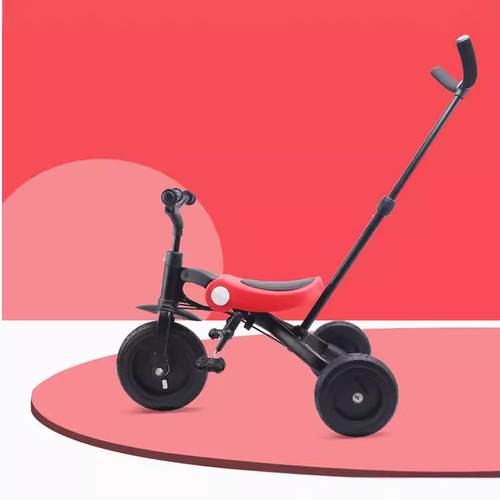 nadle/纳豆儿童三轮车手推车 2-3-6岁自行车轻便折叠脚踏车儿童车