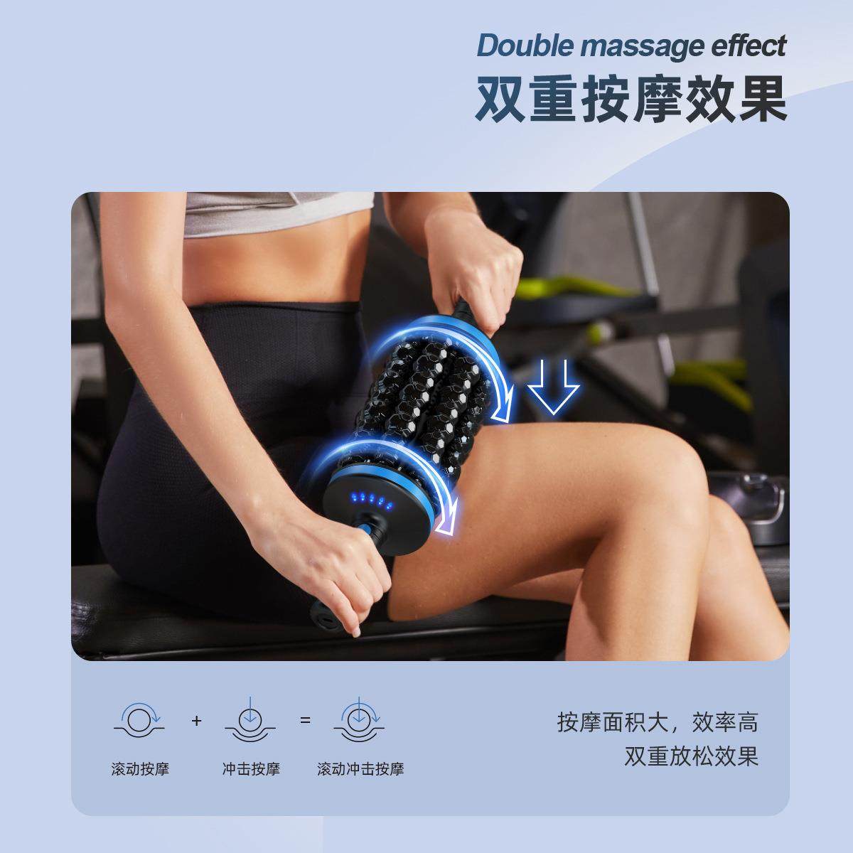 健腹滚压按摩仪家用健身锻炼腹肌胸肌回弹健腹轮滚轮腹部足底